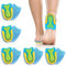 Udbrud Talonnettes en Gel, 5 Paires Talonnette Epine Calcaneenne Talonnettes en Gel de Silicone Soulage Douleurs Pieds Semelle Talon pour Fasciite Plantaire, Douleurs au Talon d'Achille (L)