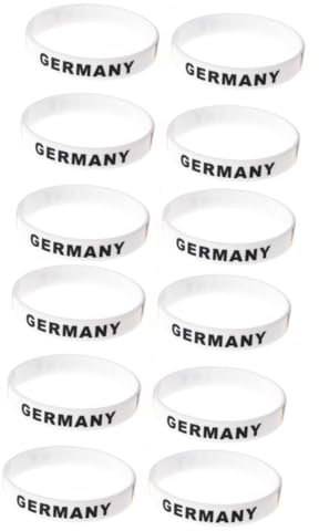 BESPORTBLE 2 Sets Silikon-fußball-armband mit Flagge für Männer Einheitsgröße 6 Stück