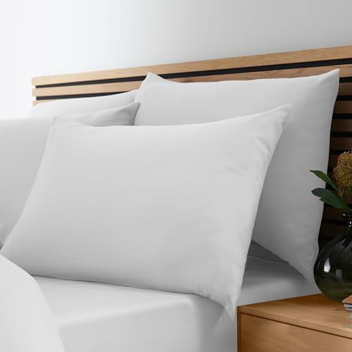 Catherine Lansfield So Soft Non-Iron Standard Pillowcase 4 Pack White