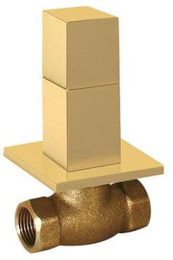 TRES 00715501OM Llave de Paso Empotrada Color Oro Mate 24K