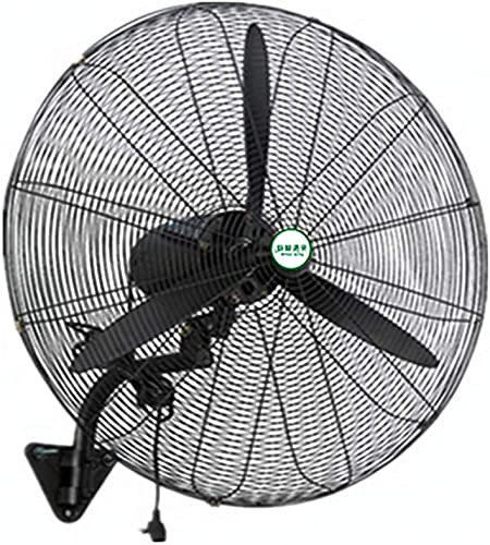 HSDAFCSW Wall Fan High-Velocity Industrial Wall Mounted Fan, 3-speed Outdoor Swinging Commercial Fan, Adjustable Tilt Wall-mounted Fan, Low Noise (Size : 30in) (30in)