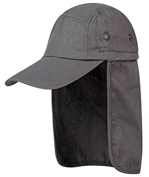 Blauer Fischerhut für Herren und Damen, Bergsteigen, Angeln, Camouflage, Seil, Outdoor, Schatten, faltbar, lässig, Fischerhut, Techno-Outfit, grau, Einheitsgröße