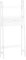 RiverRidge Home Amery Ladder Shelf Spacesaver with Drop Down Door-White Over-The-toilet bathroom storage, One-SIze