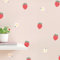 Klebekerlchen® | Wandtattoo Kinderzimmer Mädchen & Junge, Wandsticker selbstklebend, wiederverwendbare & rückstandsfreie Kinderzimmer Deko – Wandtattoo Erdbeeren und Blumen Sticker (Set 18 Motive)