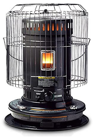 BomDog Calentador de Queroseno por Convección, Calentador de Queroseno para Camping Interior, Calentadores Portátiles de Gran Capacidad para Exterior E Interior/Black