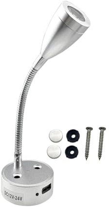 PANHDK Verbesserte Wandlampen, 12–24 V, TouchS, dimmbar, LED-Leselicht mit Kühlsockel für Boote, LKW, Yachten, Kabine