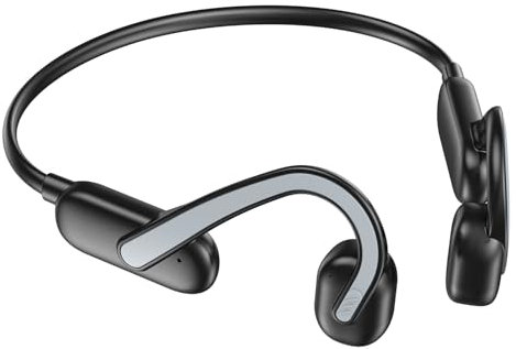 Bohconn Bone Conduction Headphones Bluetooth 5.3 Open-Ear Headphone with Mic IPX6 Waterproof Dustproof Sports Headphones for Cycling, Running, Climbing, Fitness, Hiking, Walking