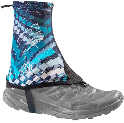 likloks Gamaschen für Wandern, Trailrunning & Outdoor-Abenteuer – Leicht, Atmungsaktiv & Verstellbar – Schützt vor Staub, Schnee & Schmutz, Blau - M