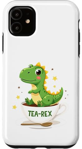 tea rex tyrannosaurus rex dinosaurier dino Geschenkidee Hülle für iPhone 11