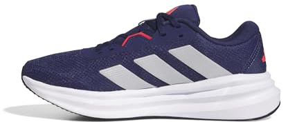 adidas Men's Galaxy 7 Running Shoes, Dark Blue/Silver met./Lucid red, 9.5 UK
