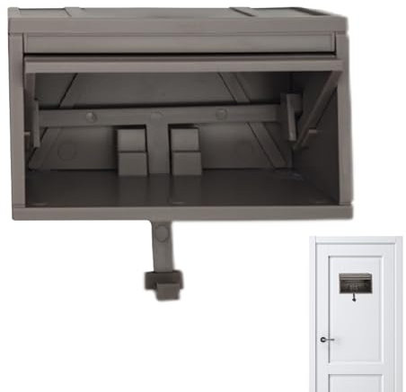 Auto-Garagenschlüsselhalter mit Tür zum Öffnen, 3D-Wandhalterung, Schlüsselbrett aus Holz, Schlüsselringhaken für den Flur, dekorativer Kleiderbügel, 10,7 x 5,5 x 6,5 cm