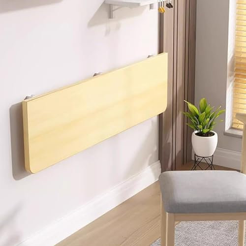 Klapptisch Holz Klapptisch Wand 60x24cm Wandklapptisch für Küche, Schreibtisch, Esstisch, Wohnzimmer, Badezimmer