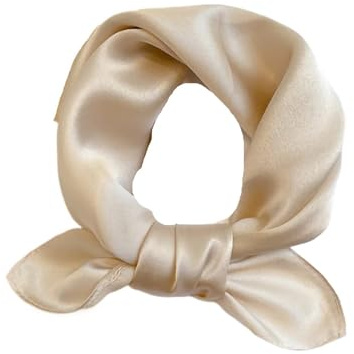 YILWPV Sciarpe quadrate in seta tinta unita for donna Cravatte al collo Foulard Fazzoletto da Fascia for capelli Nastri for borse for Per Donna