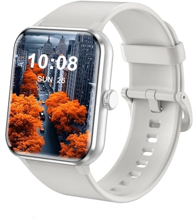 FeipuQu Bracelet connecté sans Fil pour Homme et Femme, Montre de Sport avec Suivi d'activité, écran Tactile de 1,86 Pouce, podomètre, Compteur de Calories et chronomètre, Modes Multisports.C