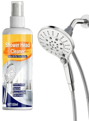 Detergente e pulitore doccia Anticalcare Istantaneo Multiuso 120 ml con | Kit disincrostante per la rimozione del calcare dalla doccia per Ripiano, Specchio, Piastrelle, Lavabo, Rubinetto, Vasca d