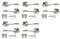 Door Handles Haven Heritage Internal Lever Latch on Rose Internal, Chrome, Indoor Door & Bathroom Set - Chrome & Satin Duo, Rose Diameter Approx 52mm - 5 Pairs