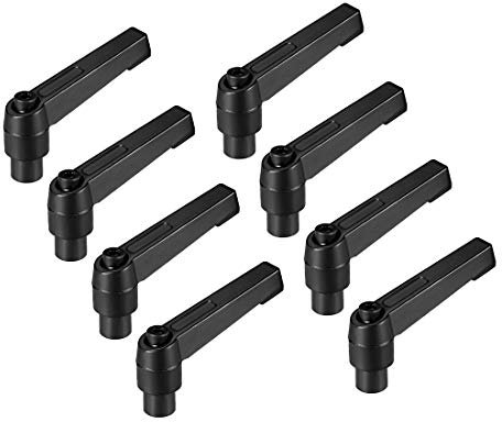 sourcing map 8Stk M6 Griff verstellbare Klemmhebel Gewinde Klinke Buchse Stiftschraube