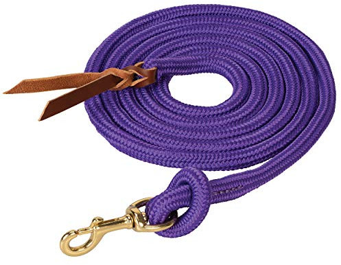 Weaver Leather Cowboy-Leine mit Schnappverschluss, 1,6 cm x 3 m Blei, Violett, 5/8 x 10'