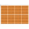 Indigos UG - Namensaufkleber Kinder Schule - 300 Sticker 36x7 mm - orange - personalisiert mit Wunschname - Etiketten für Schulheft, Schultüte, Federmappe, Stifte, Kindergarten