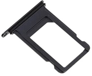 Almencla Tiroir de Carte SIM Porte-Plateaus de Remplacement Adaptateur de Sim Cartes pour IPhone 7 - Noir Mat