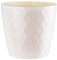 KORAD Cristal Plant pot cover indoor plastic flower cover round modern decor planter (Ø 20 cm (7.87 inch), Cream)