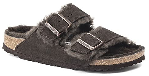 Birkenstock Unisex Erwachsene Clogs Arizona Lammfell Veloursleder normal