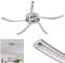 LED Deckenleuchte Saskatoon, moderne Deckenlampe aus Metall in Nickel-matt, 20 Watt, 1660 Lumen, Lichtfarbe 3200 Kelvin (warmweiß), Leuchte mit Glitzer-Effekt durch Kunststoff-Kristalle