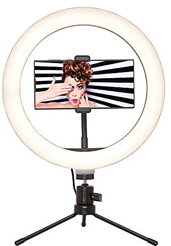 Equatech Social Media Ring Light 10 LED Desktop Light with Phone Holder