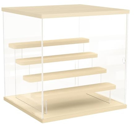 Nynelly 5 Niveaux Vitrine pour Collection Boîte Acrylique Transparent pour Lego vitrine pour Figurine Pop Maquette,Amélioré Présentoir Boîte d'affichage Rangement Anti-Poussière, 31.7X 29.7X 32.6cm