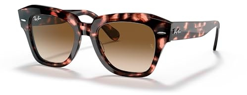 Ray-Ban Herren 0RB2186-133451-49 Sonnenbrille, PINK Havana, 49