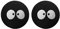 2 Pcs Car Antenna Balls EVA Car Top Aerial Toppers Antenna Decorative Balls for Car, SUV, Truck(Black)