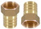 Raccordo Filettato per Tubo Flessibile, 2 Pezzi 1 Raccordi Filettati Tubo in Ottone Raccordo Portagomma Filettatura Interna Raccordo Femmina Scanalato Attacco Portagomma per Tubi Da 32mm