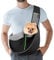 Pawaboo Hundetragetasche, Hundetasche, Verstellbare Tragetasche Hund, Haustier Umhängetasche Transporttasche für Haustiere, Hunde Tragetaschen Tragetücher für Spaziergang Outdoor Reisen - L, Schwarz