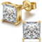 Ohrstecker Man,Ohrstecker Eckig Gold Zirkonia Herren,Ohrringe Silber 925 Man,Ohrringe Herren Silber,Ohrstecker Eckig Herren Miaofu Quadratisch Ohrstecker,Ohrstecker Quadrat 8mm,Ohrringe Eckig Herren
