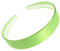 Serre-tête en plastique satiné vert citron de 2,5 cm, sans dents, pour femmes et filles Glitz4Girlz