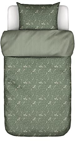 Marc O'Polo Bettwäsche Salen Deep Green 155x220 + 1x 80x80 cm