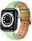 MUENShop Kompatibel mit Apple Watch Leder Armband 49mm 45mm 44mm 42mm Krokodilleder Alligator Ersatzarmband Kompatibel mit iWatch Ultra Series 9 8 7 SE 6 5 4