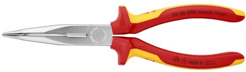 KNIPEX Long Nose 40 Angled Pliers w/Cut-1000V Insulated
