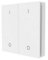 DIW-Funk DWS-22 eleganter 2-Fach Funk Wandsender Serien Wandschalter Taster zum Schalten und Dimmen kabellose Montage
