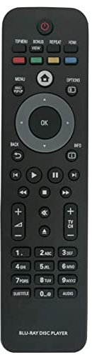 VINABTY 996510025848 Mando a Distancia de Repuesto para Philips BLU-Ray Disc Player RC4749/01 BDP2500/05 BDP2500/12 BDP2500/51 BDP3000/05 BDP5005 /F7 BDP5406/F7 BDP7300/05 BDP7300/12