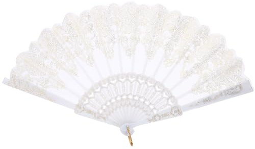 Healifty Folding Hand Fan Chinese Traditional Single-sided Pattern Ideal Present for All