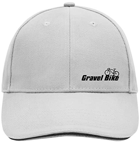 huuraa Baseballkappe Gravel Bike Fahrrad Präsent Baseball Cap Dark Grey/White Gravel Bike Geschenkidee