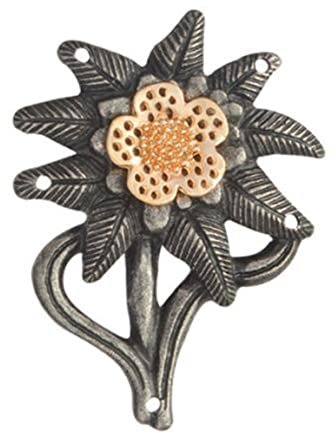 Ansteck Pins Edelweiß Anstecker für Damen & Herren Edelweiß Hutanstecker Vintage Icon Pin Abzeichen für Hut Geschenk für Militär Enthusiasten