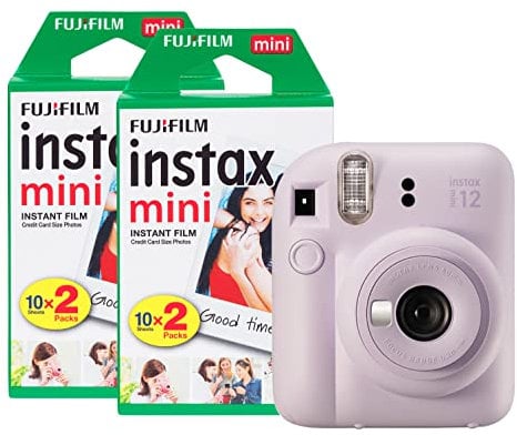 Fujifilm Instax Mini 12 Instant Camera with 40 Shot Film Pack - Lilac Purple
