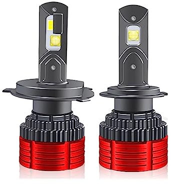 REPYL K5C Bi Led H7 LED Canbus Headlight Bulbs Mini Projector Lenses H1 LED H4 H11 HB3 HB4 Hir2 Fog Lamp 6000K PTF 30000LM (Size : H7)