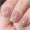 GAOY Jelly Nude Gel Nail Polish, 16ml Sheer Light Brown Translucent Soak Off Gel Polish, UV Light Cure for Nail Art DIY, Color 1535