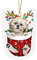 Weihnachts-Hunde-Ornament, Weihnachts-Acryl, lustiger Hund, Weihnachtsstrumpf, Tier-Ornament, roter Schnudel im Schnee, Taschen-Weihnachtsschmuck, Weihnachtsdekoration Bad Korb Mit Deckel