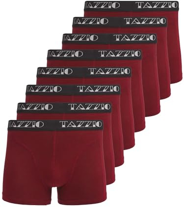Tazzio Herren Boxershorts BS1000 – 8er Pack Basic Unterhosen Baumwolle – Bequeme Retroshorts mit Komfortbund | Atmungsaktive Männer Unterwäsche