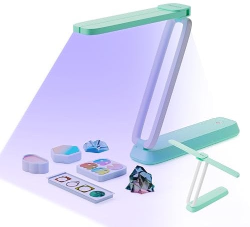 Resiners Luce UV per resina, luce UV ricaricabile, uso 3 in 1, lampada UV pieghevole per resina, mini lampada LED UV, accessori in resina, kit in resina per resina UV, stampi in resina, creazione di