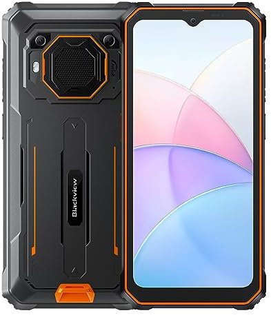 Blackview BV6200 - Outdoor Handy - Smartphone mit 6.5'' Display - 64 GB ROM, 4 GB RAM - Android 13 - Starke Batterie 13 000 mAh - Kamera 13 MP - Orange